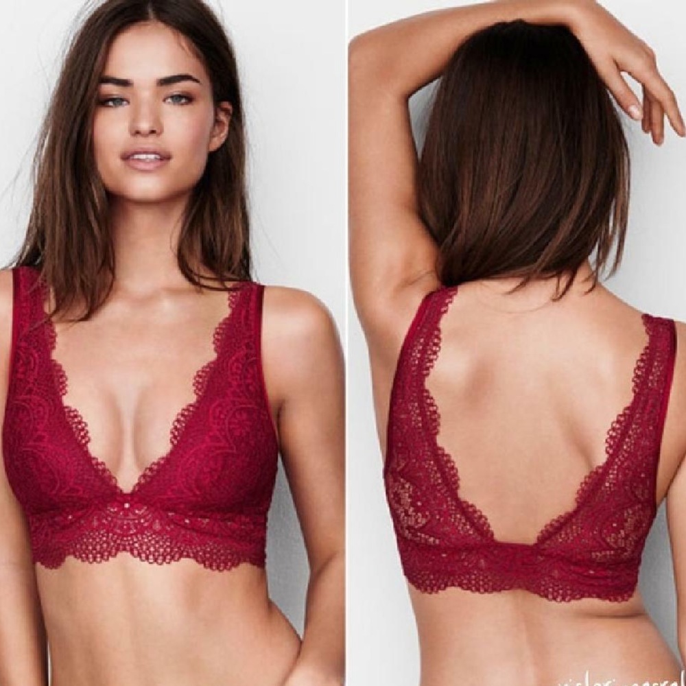 Victoria secret long line plunge deep V bralette